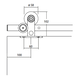 Flatec V schuifdeurset 100kg l.2100mm voor deurbladbreedte 910-1000mm